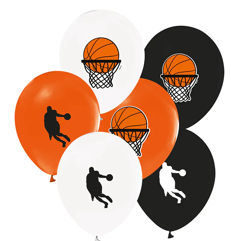 3+1 Basketbol Baskılı Pastel Balon 100'lü